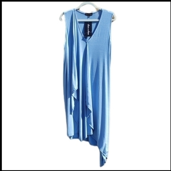 Alison Andrews Stretchy Soft Rayon Casual Lounge Midi Dress XL‎ - Picture 1 of 8